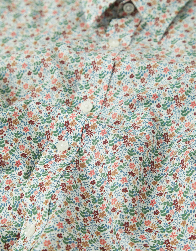 Ben Sherman Multicolour Floral Print White Shirt