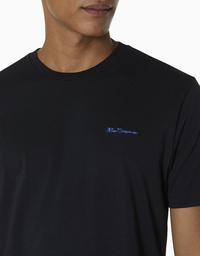 Ben Sherman black chest embroidery t-shirt
