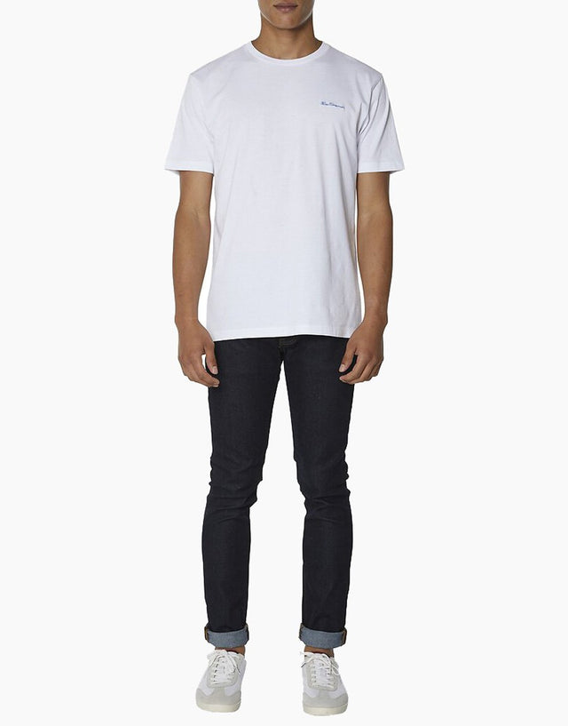Ben Sherman white chest embroidery t-shirt