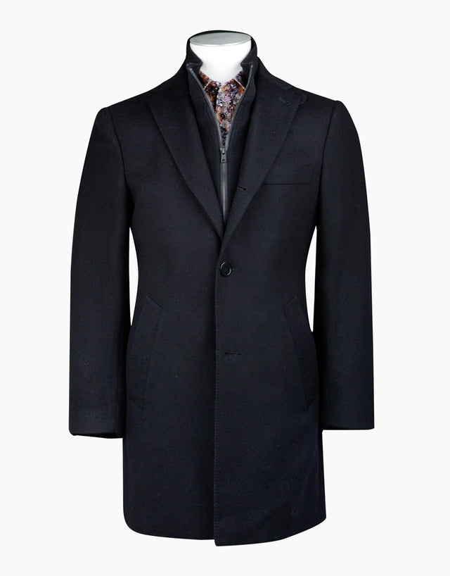 Compton Black Overcoat