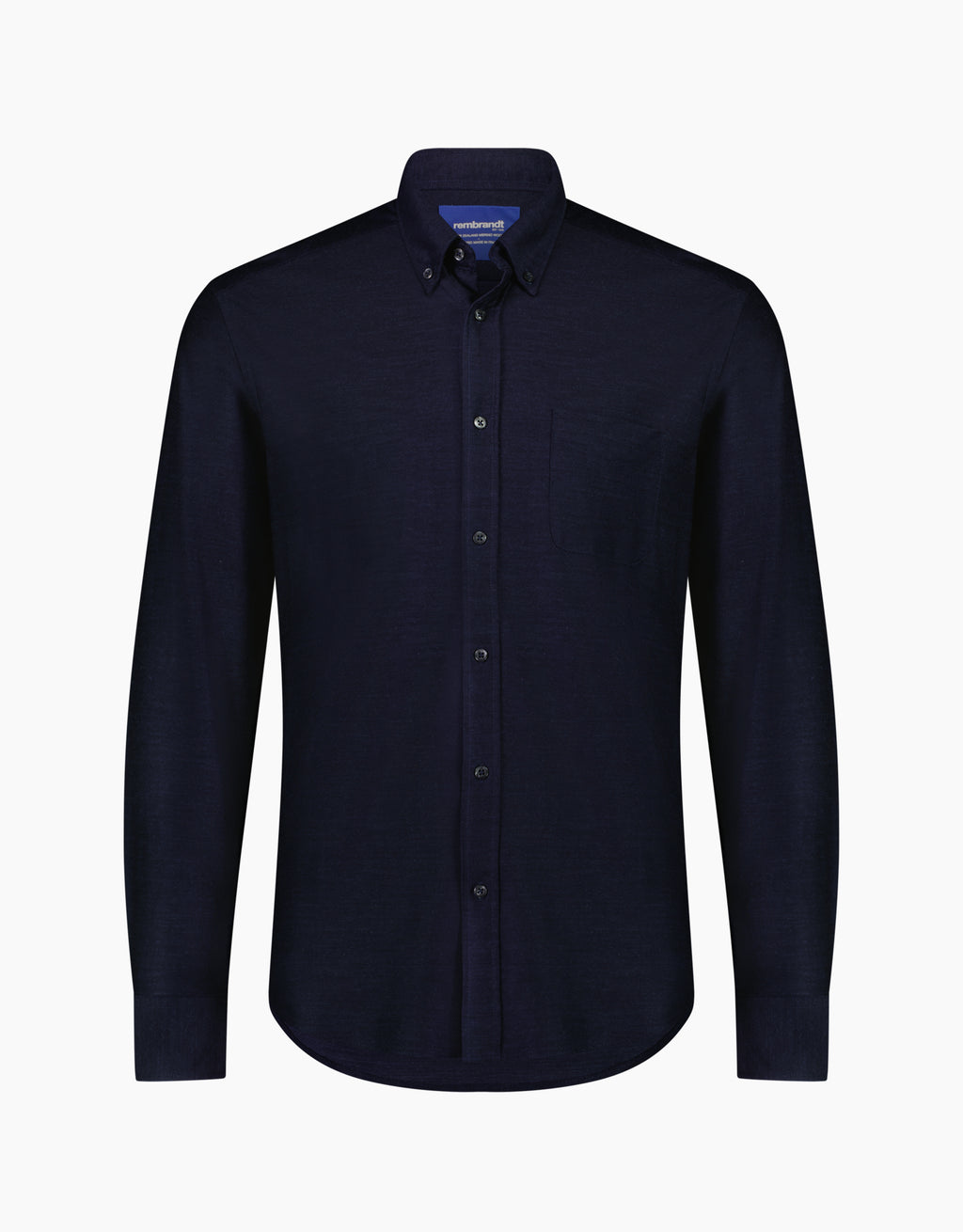 Ohope Navy Merino Wool Shirt
