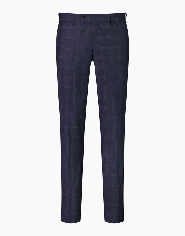 Fresh Navy Check Two Piece Suit