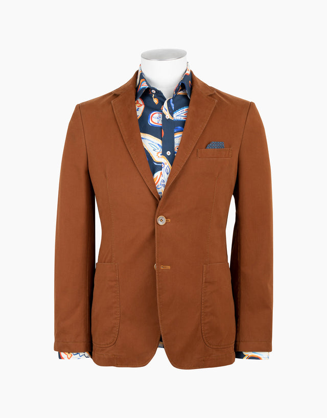 Spectre Rust Brown Twill Suit