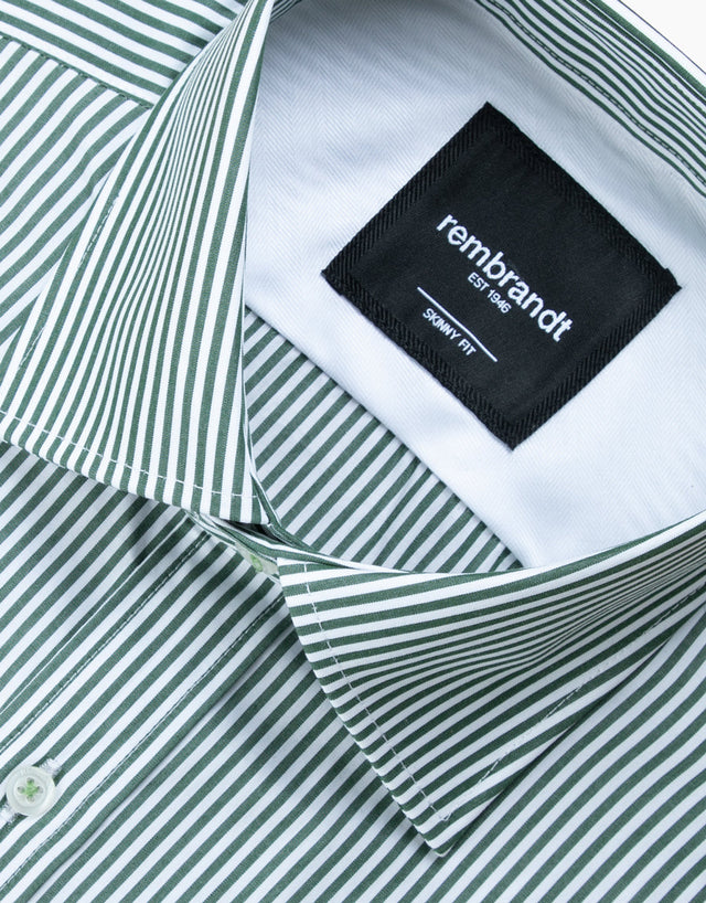 London Green & White Stripe Shirt