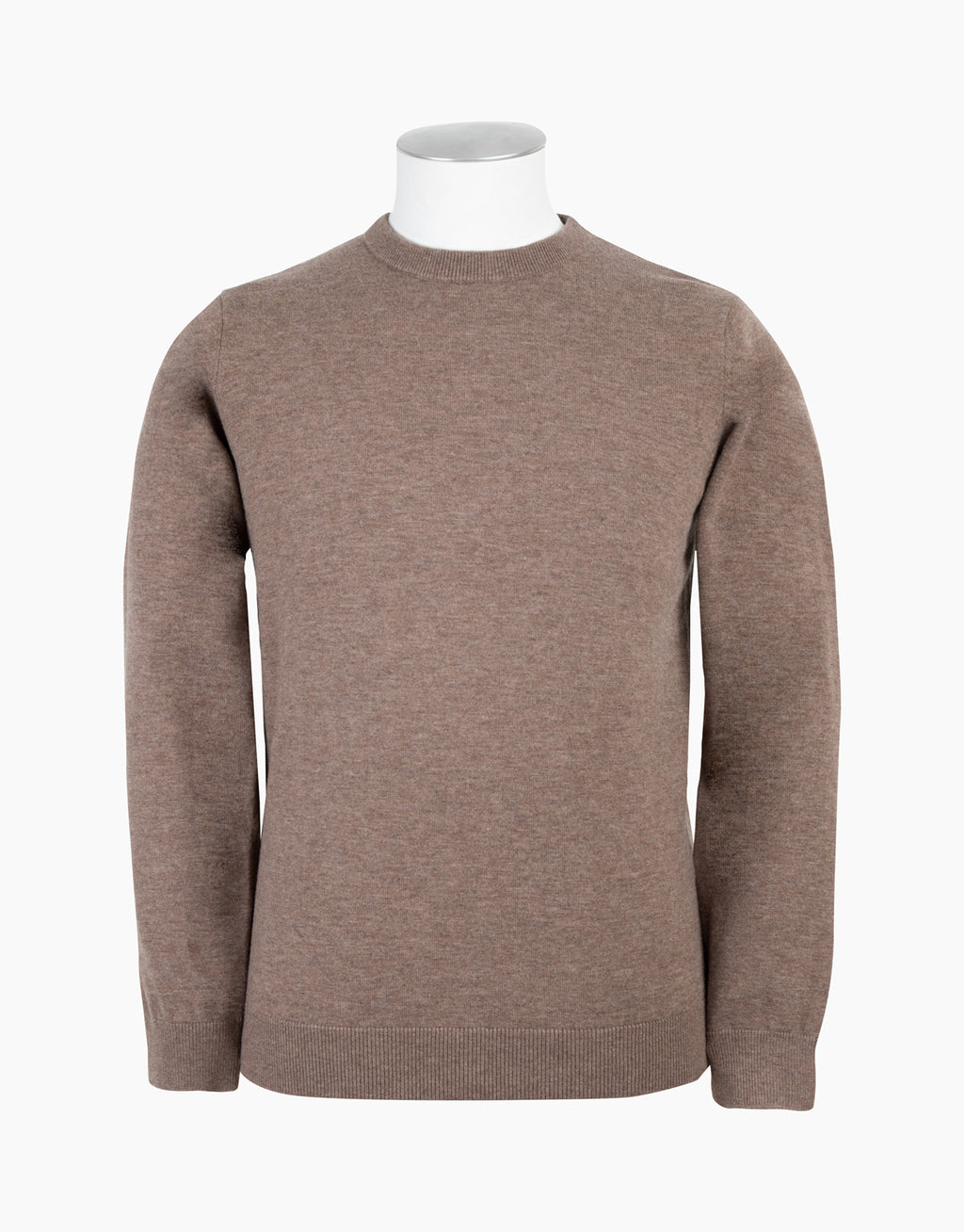 Naseby Brown Crew Neck Jersey