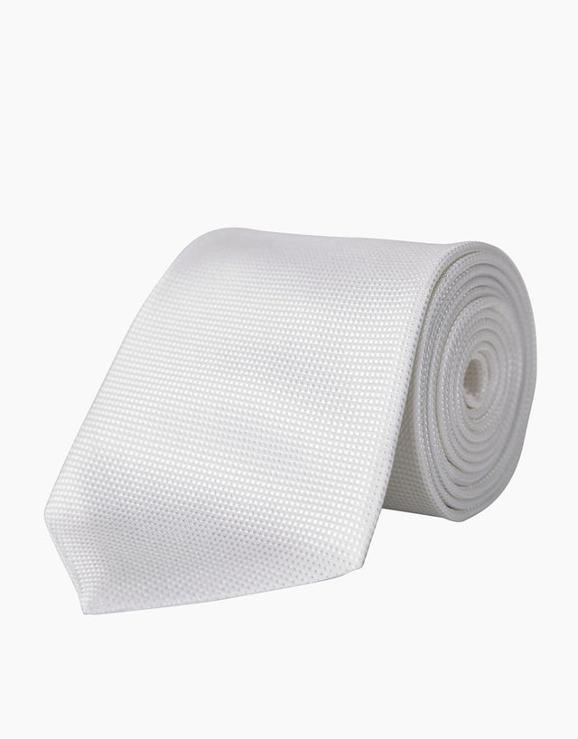 White Texture Tie