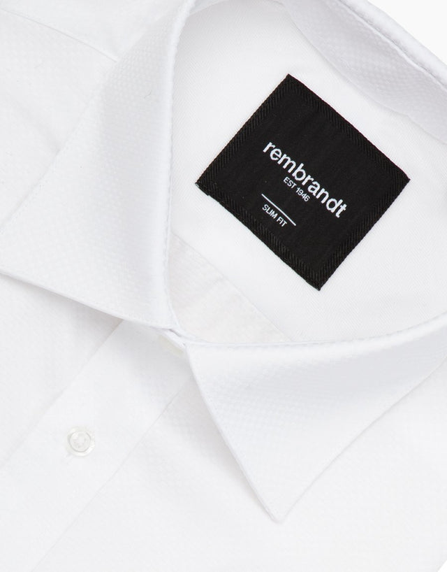 London white textured business shirt