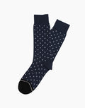 Navy & White Polka Dot Socks