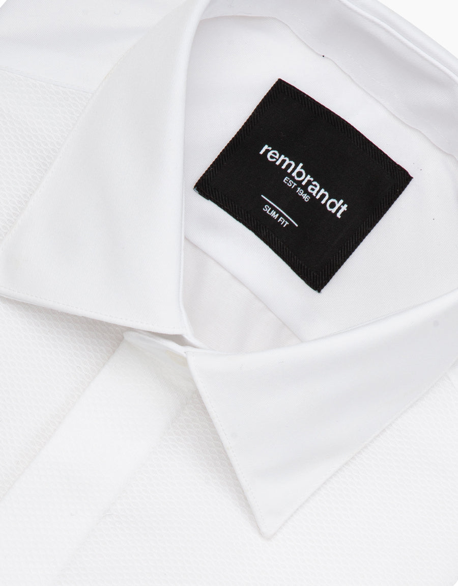 Avalon White Marcella Tuxedo Shirt