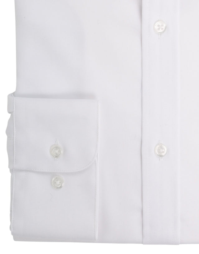 Sinatra white twill dress shirt