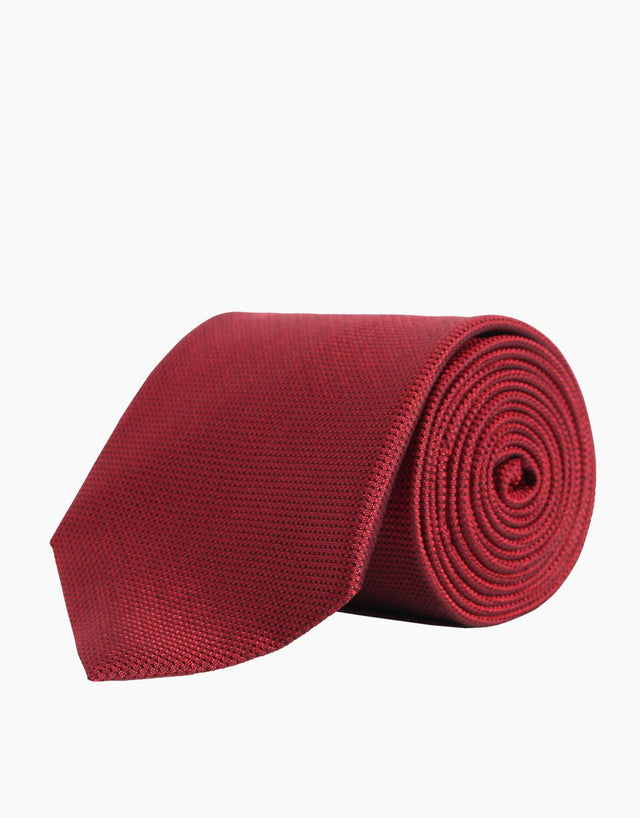 Plain Maroon Red Tie