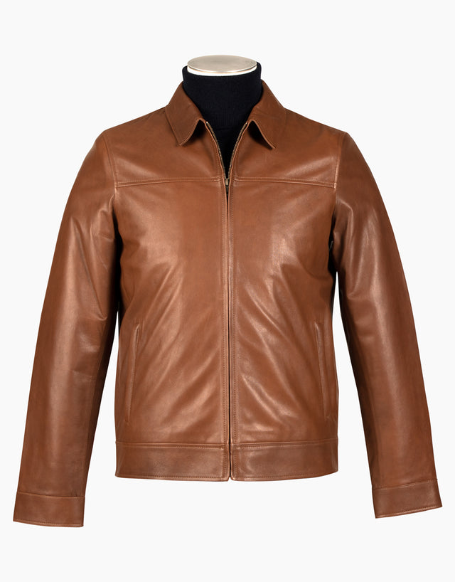Ryder Tobacco Leather Jacket