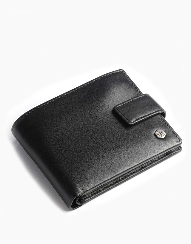 Jekyll & Hide Monaco Large Billfold Wallet With Coin Soft Black