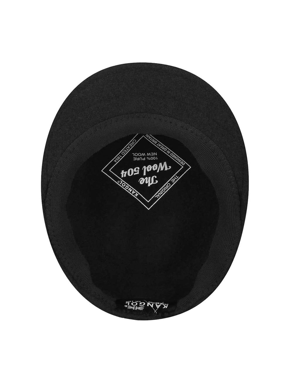 Kangol 504 Black Wool Cap